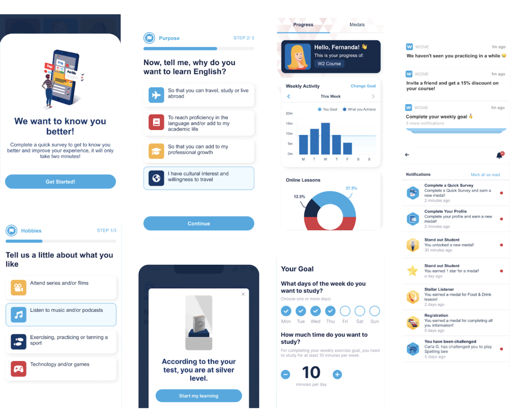 User friendly English learning app developed by Moonshot Partners